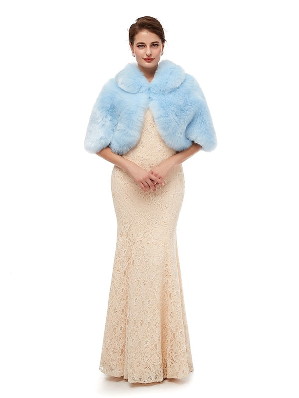 Châles/Enveloppes de Mariée Sans Manches pour Femmes avec Couleur Pure