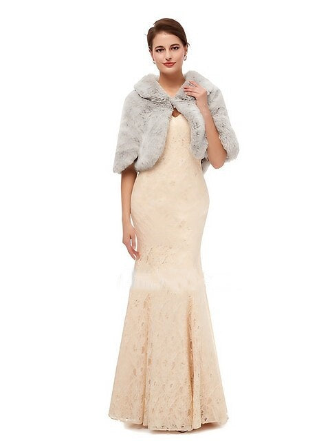 Châles/Enveloppes de Mariée Sans Manches pour Femmes avec Couleur Pure