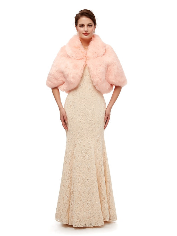 Châles/Enveloppes de Mariée Sans Manches pour Femmes avec Couleur Pure