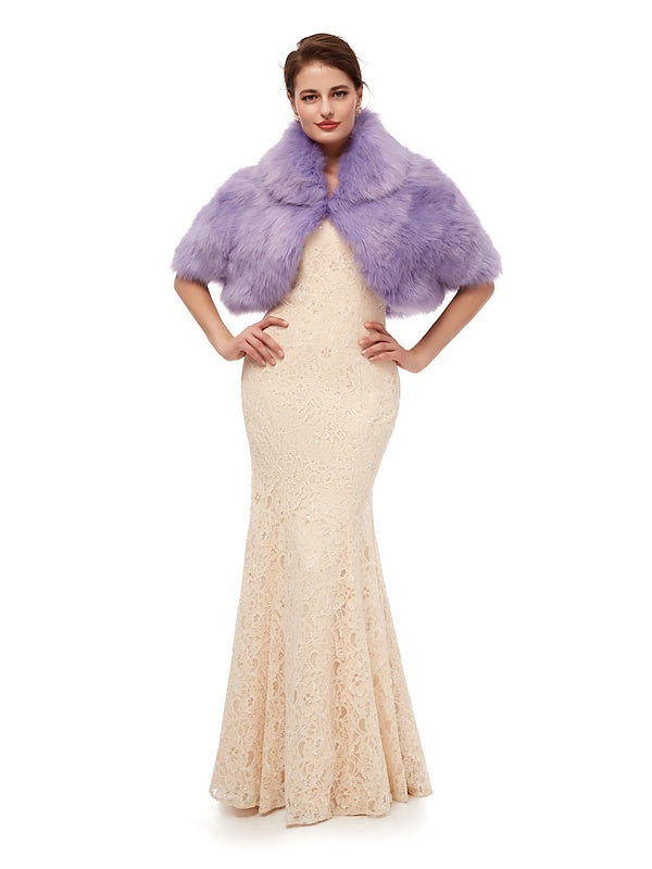 Châles/Enveloppes de Mariée Sans Manches pour Femmes avec Couleur Pure