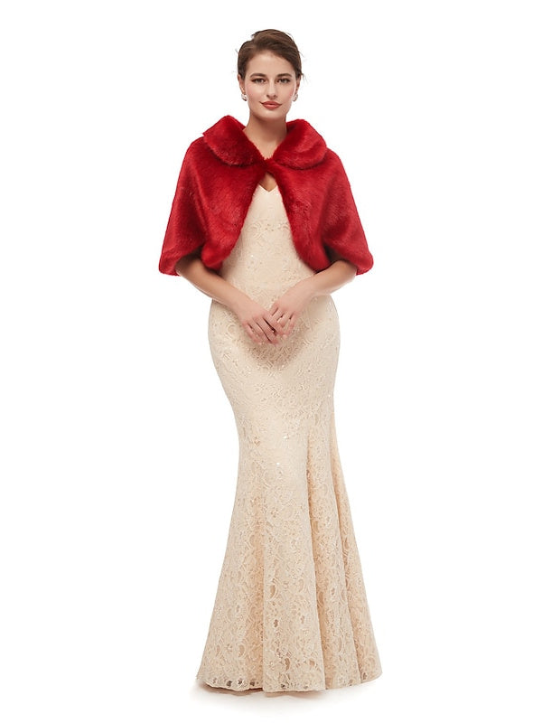 Châles/Enveloppes de Mariée Sans Manches pour Femmes avec Couleur Pure