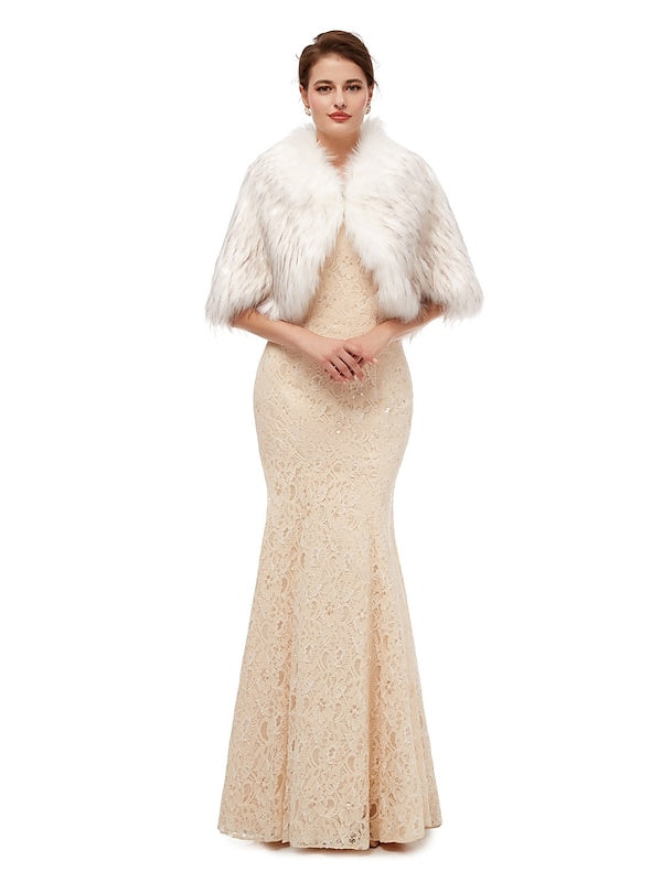 Châles/Enveloppes de Mariée Sans Manches pour Femmes avec Couleur Pure