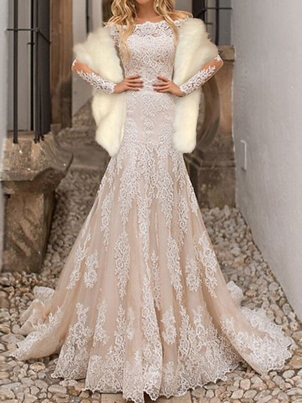 Châles en Fausse Fourrure Blanche pour Femmes Écharpe Élégante Sans Manches pour Invités de Mariage avec Couleur Pure