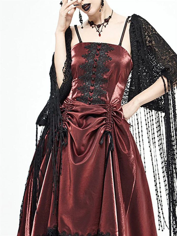 Écharpe de Soirée en Dentelle Noire pour Femme avec Couleur Pure