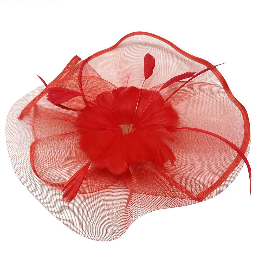 Mesh Fascinateurs Bandeau Fleur Plume Vintage Thé Chapeau