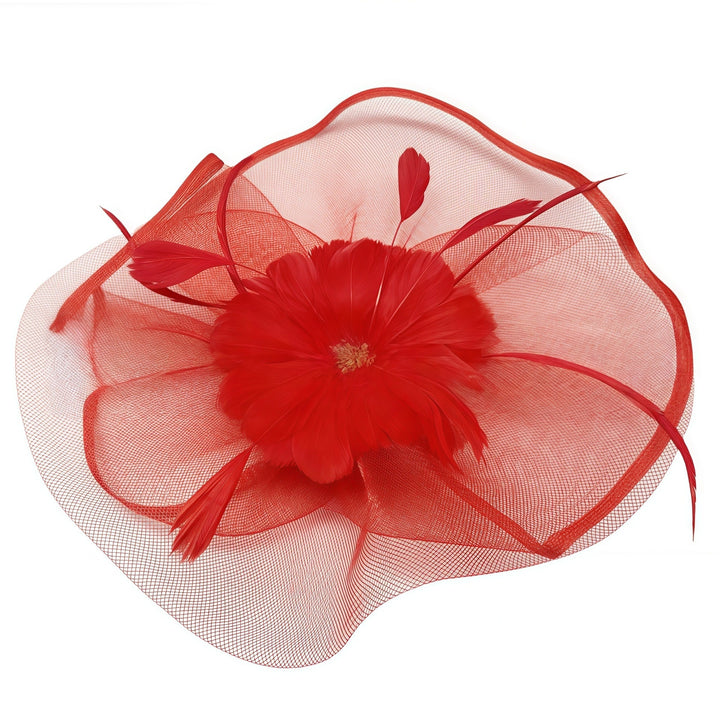 Mesh Fascinateurs Bandeau Fleur Plume Vintage Thé Chapeau