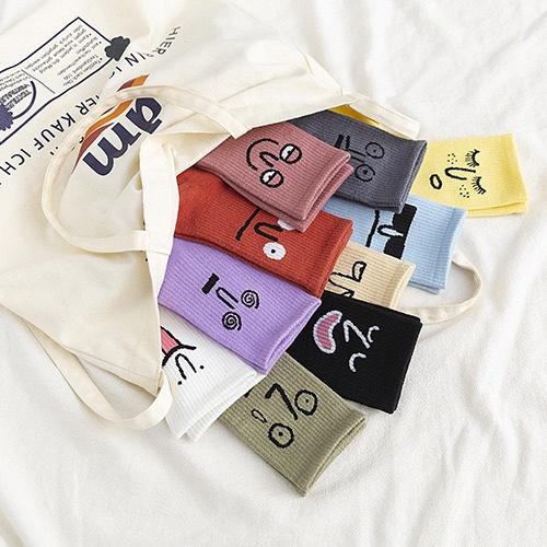 Lot de 10 Paires de Chaussettes de Sport Multicolores pour Femme, Idéales pour le Travail, les Vacances, le Quotidien, le Sport, Simples et Décontractées