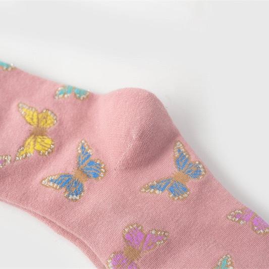 Lot de 4 Paires de Chaussettes de Sport Simples et Mignonnes en Coton à Motifs D'Animaux pour Femmes