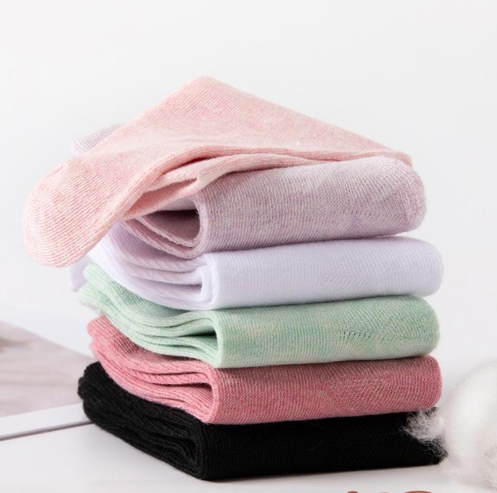 Lot de 10 Paires de Chaussettes de Travail pour Femmes, Couleur Unie, en Polyester, pour le Quotidien, les Vacances, le Sport, Simples, Classiques, Décontractées