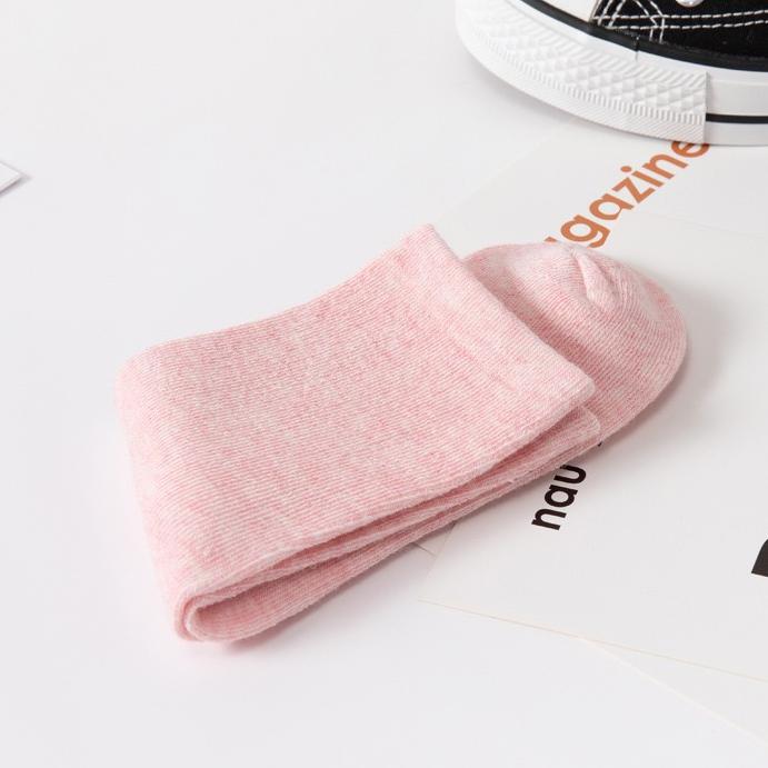 Lot de 10 Paires de Chaussettes de Travail pour Femmes, Couleur Unie, en Polyester, pour le Quotidien, les Vacances, le Sport, Simples, Classiques, Décontractées