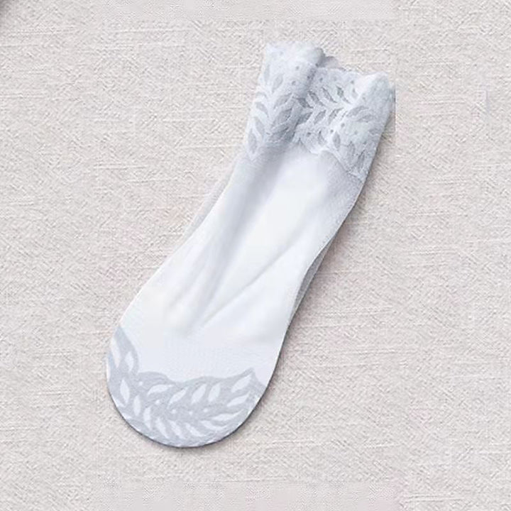 Lot de 5 Chaussettes à Orteils en Nylon et Élasthanne pour Femme