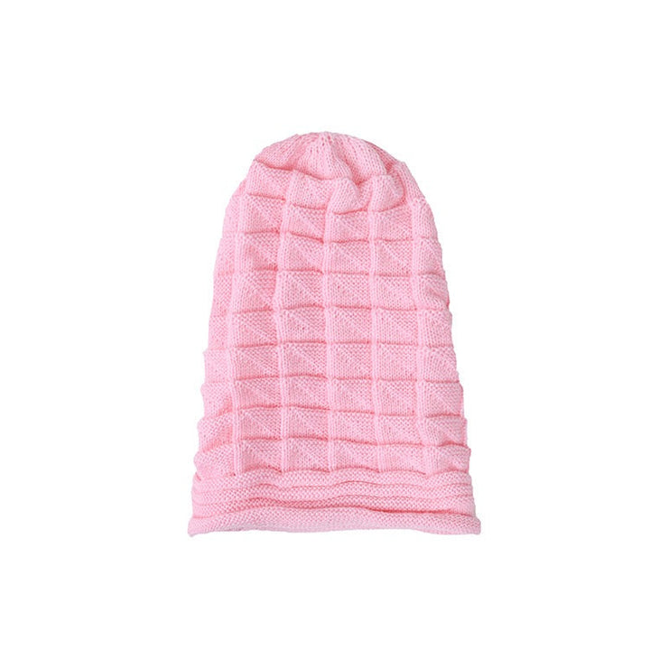 Chapeau en Tricot de Couleur Unie pour Femme, Ample, Portable, Coupe-Vent, Confortable, pour L'Extérieur, la Rue, le Quotidien