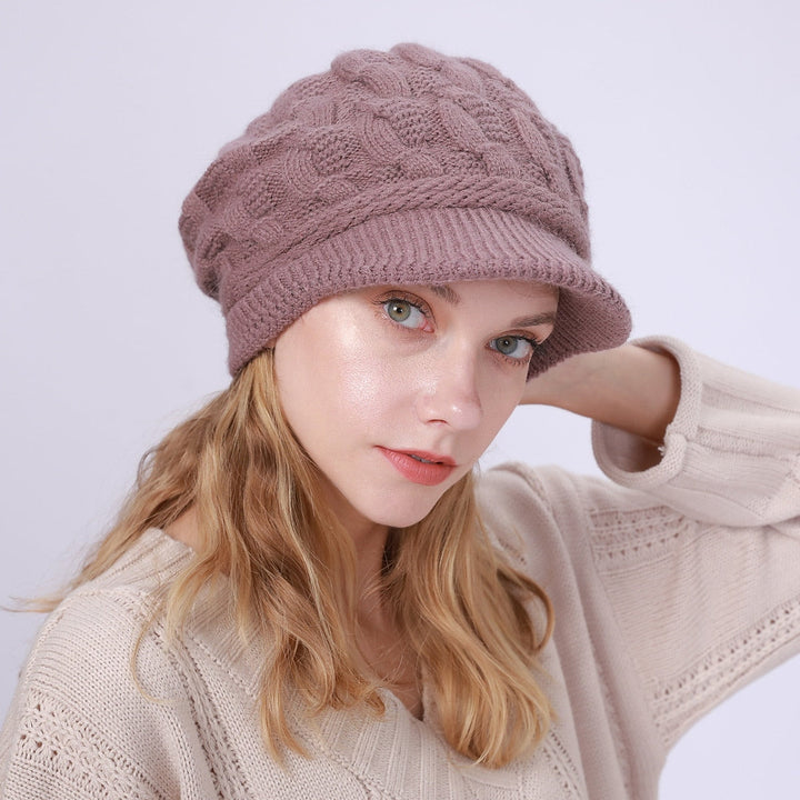 Bonnet D'Hiver Chaud en Tricot pour Femme, Bonnet Solide, Coupe-Vent, Protection Des Oreilles, Ski, Randonnée, Béret pour Fille
