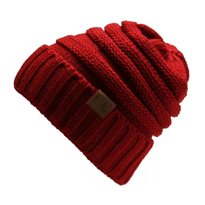 Bonnet Ample Décontracté de Couleur Pure pour Femme, Vêtement Quotidien, Automne-Hiver