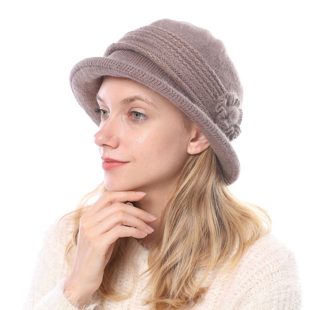 1 Bonnet Ample en Tricot pour Femme, Chaud, Quotidien, Vacances, Couleur Unie, Décontracté, Hiver