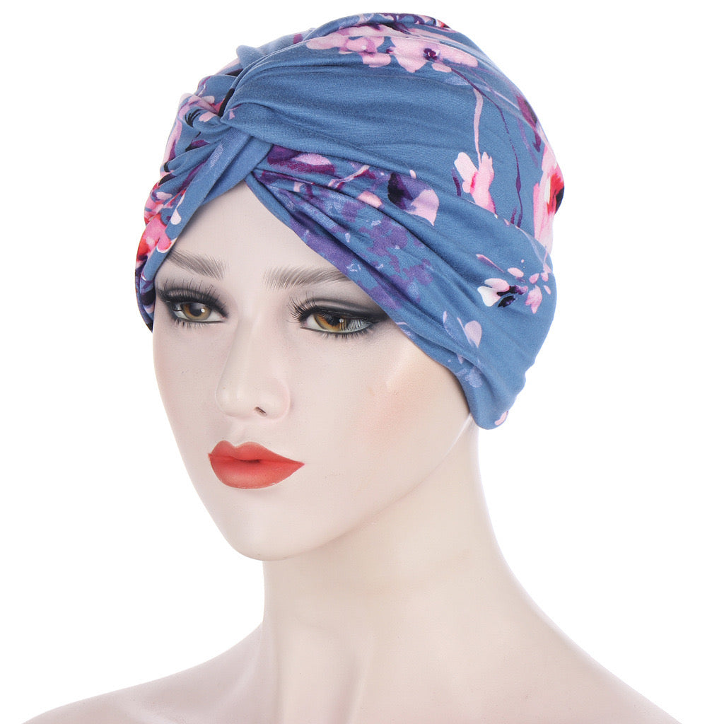 Bandanas Élastiques pour Cheveux Noués en Croix pour Femmes Musulmanes