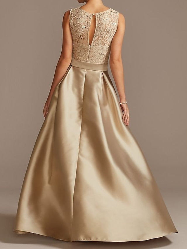 Robe de Mère de la Mariée Asymétrique Sans Manches à Col en V et à Plis