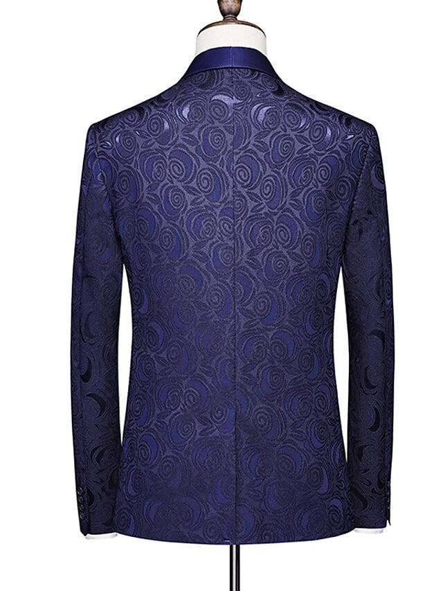 Costumes de Mariage 3 Pièces à Boutonnage Simple pour Hommes, Coupe Standard