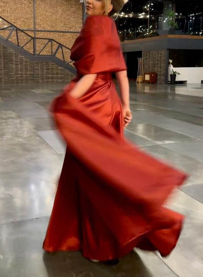 Robes de Mère de la Mariée Coupe A-Line/Princess à Col en V