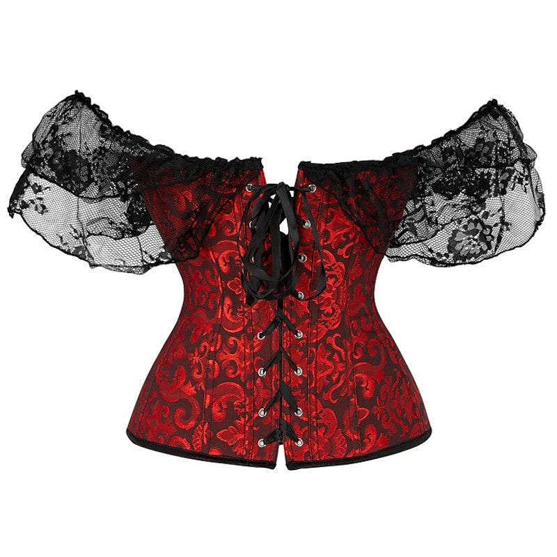 Corset Sexy en Dentelle avec Boucle et Crochet pour Femme - pour Mariage, Fête, Anniversaire
