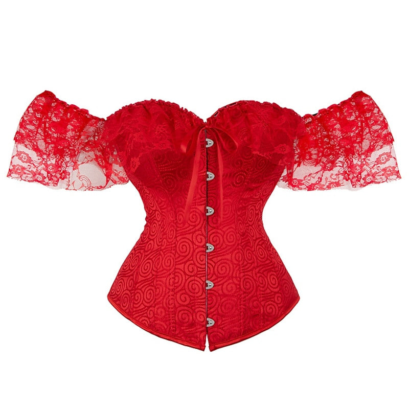 Corset Sexy en Dentelle avec Boucle et Crochet pour Femme - pour Mariage, Fête, Anniversaire