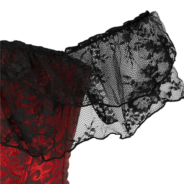 Corset Sexy en Dentelle avec Boucle et Crochet pour Femme - pour Mariage, Fête, Anniversaire