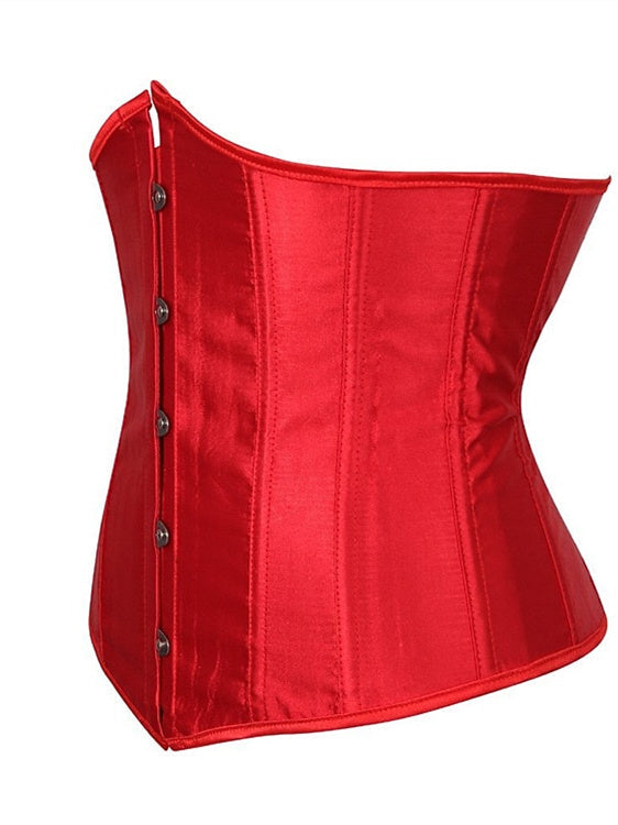 Corset Push-Up en Jacquard avec Crochet et Œillet pour Femme - pour Mariage, Fête, Anniversaire, Halloween