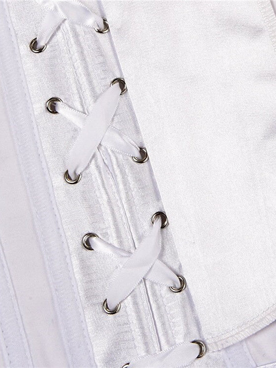 Corset Push-Up en Jacquard avec Crochet et Œillet pour Femme - pour Mariage, Fête, Anniversaire, Halloween