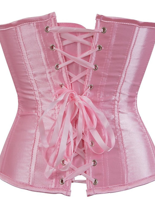 Corset Push-Up en Jacquard avec Crochet et Œillet pour Femme - pour Mariage, Fête, Anniversaire, Halloween