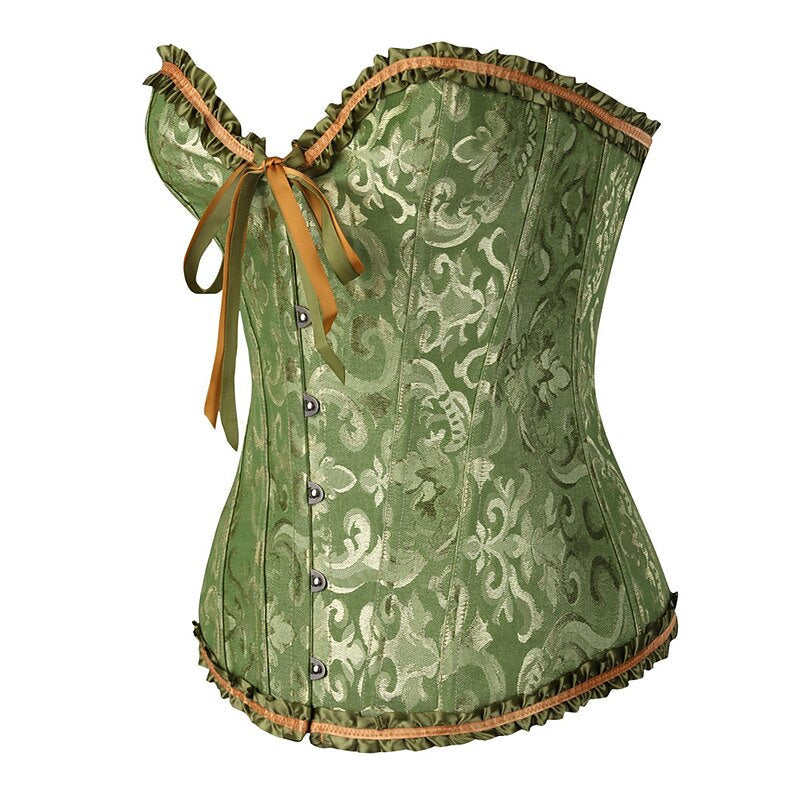 Corsets Pour Femmes Avec Contrôle De L'Abdomen, Jacquard Abstrait, Fleurs, Crochets Et Œillets Pour Mariage, Fête Et Anniversaire