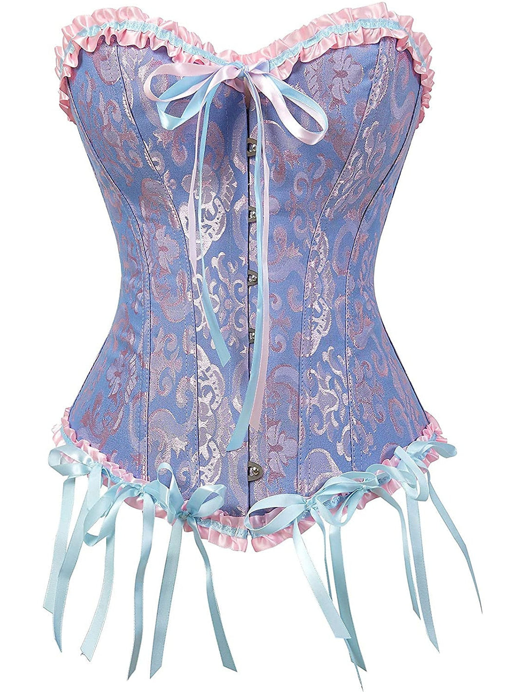 Corsets Pour Femmes Avec Contrôle De L'Abdomen, Jacquard Abstrait, Fleurs, Crochets Et Œillets Pour Mariage, Fête Et Anniversaire