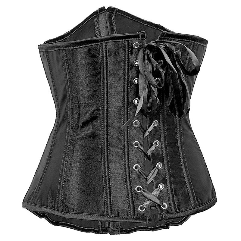 Corsets en Satin Sous la Poitrine pour Femmes pour Fête de Mariage Anniversaire