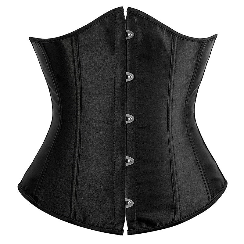 Corsets en Satin Sous la Poitrine pour Femmes pour Fête de Mariage Anniversaire