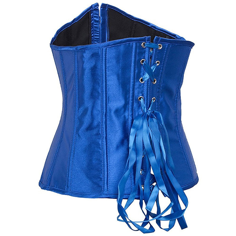 Corsets en Satin Sous la Poitrine pour Femmes pour Fête de Mariage Anniversaire