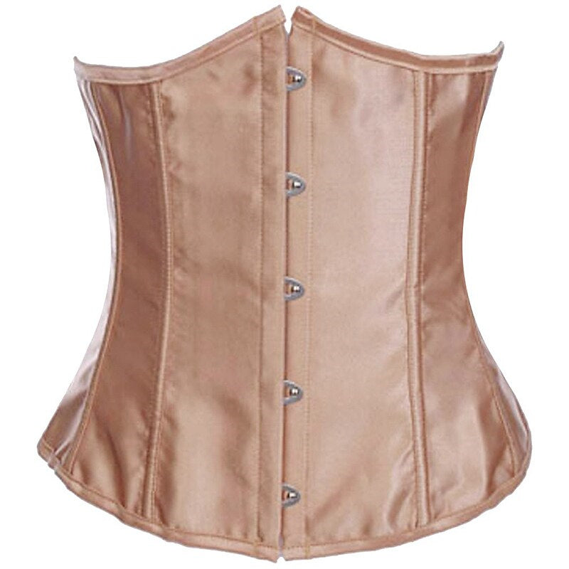 Corsets en Satin Sous la Poitrine pour Femmes pour Fête de Mariage Anniversaire