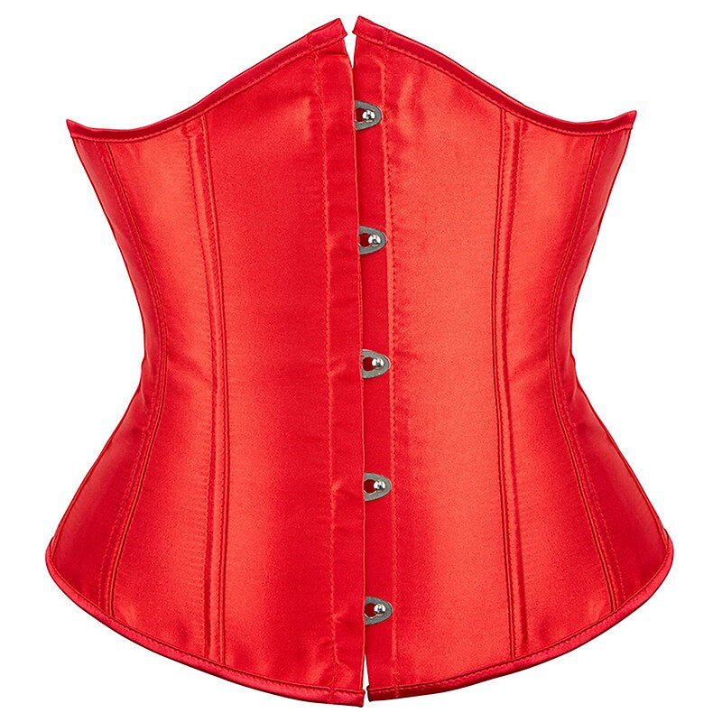 Corsets en Satin Sous la Poitrine pour Femmes pour Fête de Mariage Anniversaire
