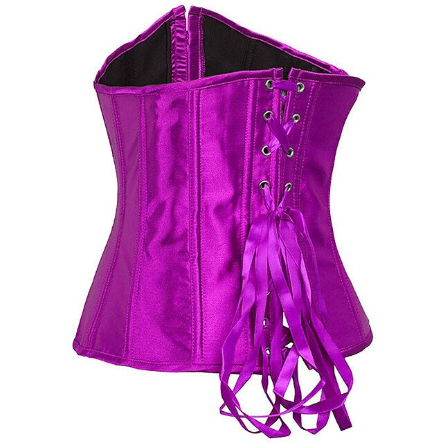 Corsets en Satin Sous la Poitrine pour Femmes pour Fête de Mariage Anniversaire