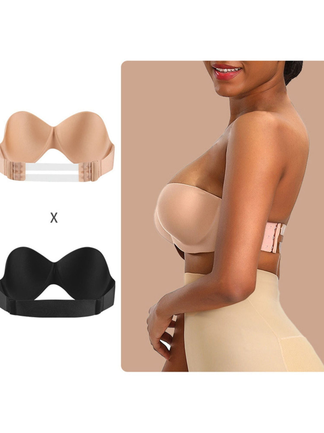 Soutien-Gorge Dos Nu/Sans Bretelles/Cache-Tétons Sexy/Simple