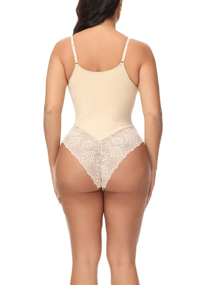 Shapewear Décontracté Sexy en Dentelle Brodée pour Femmes