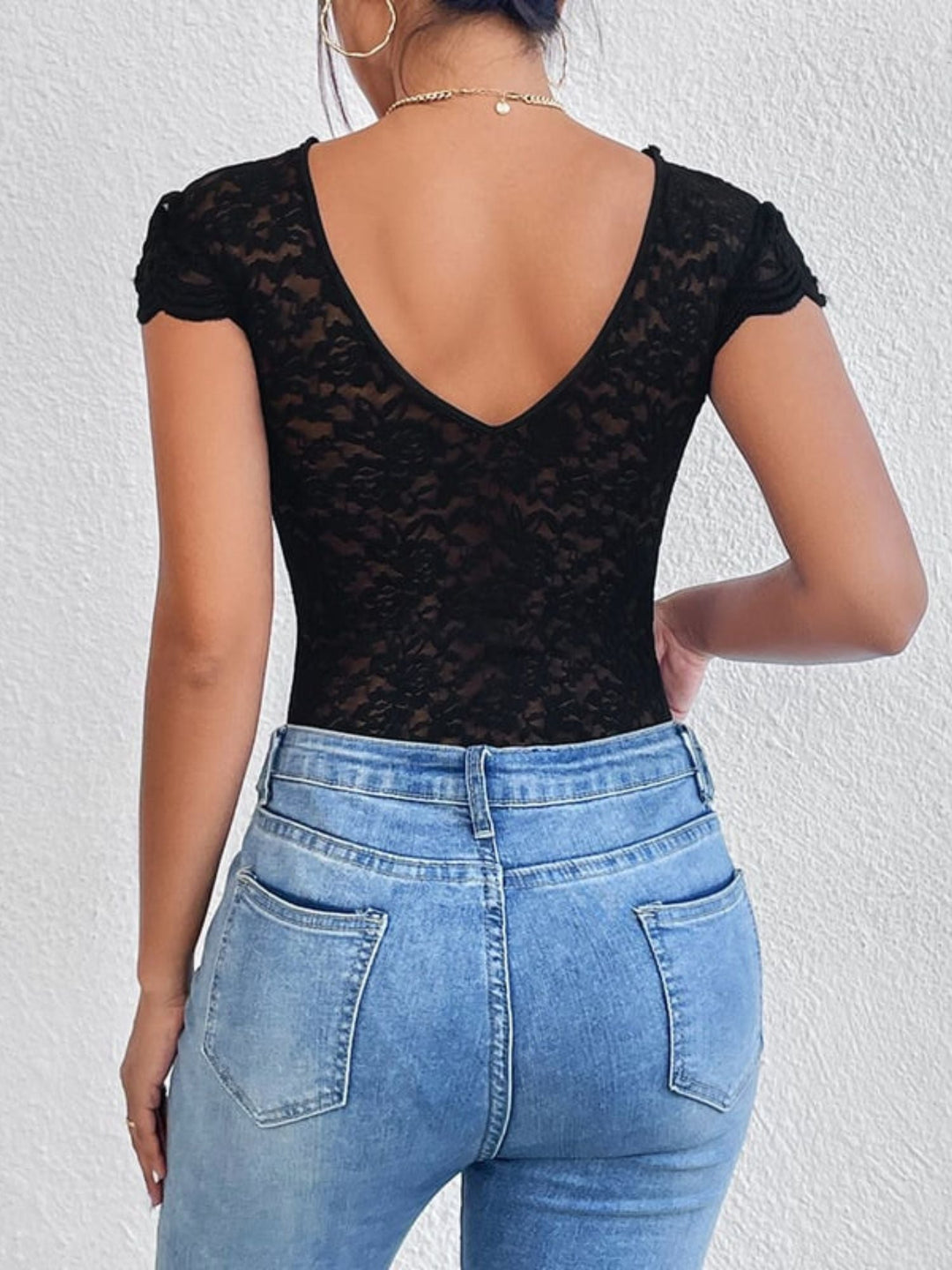 Body Gainant Sexy en Dentelle et Élasthanne pour Femme pour Soirée de Mariage