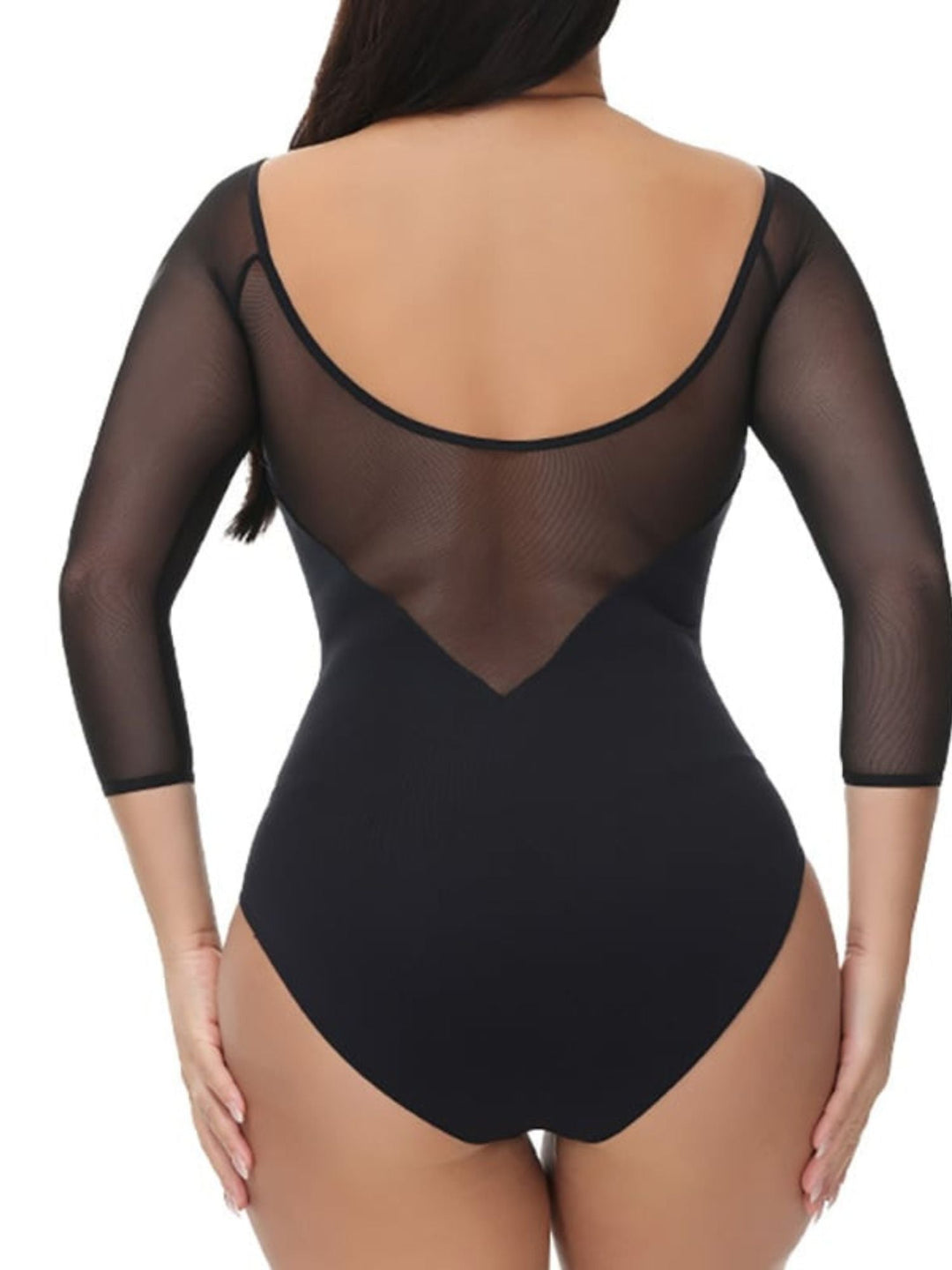 Corsets Sexy à Col Rond et Manches Longues pour Femmes