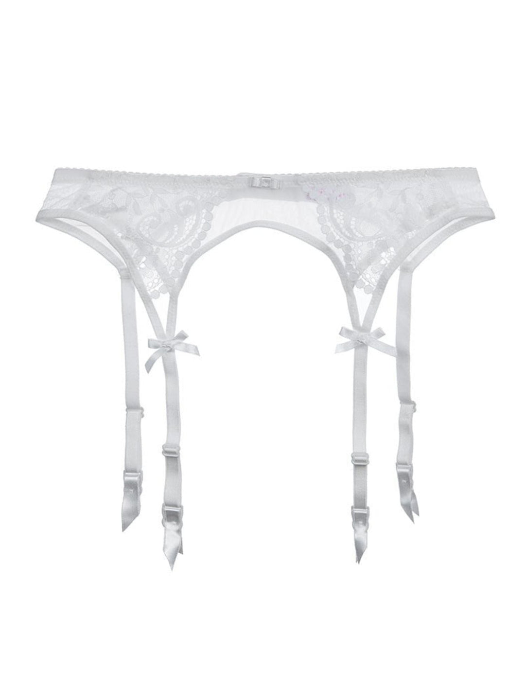 Bas Porte-Jarretelles Sexy en Dentelle et Maille Respirante en Polyester