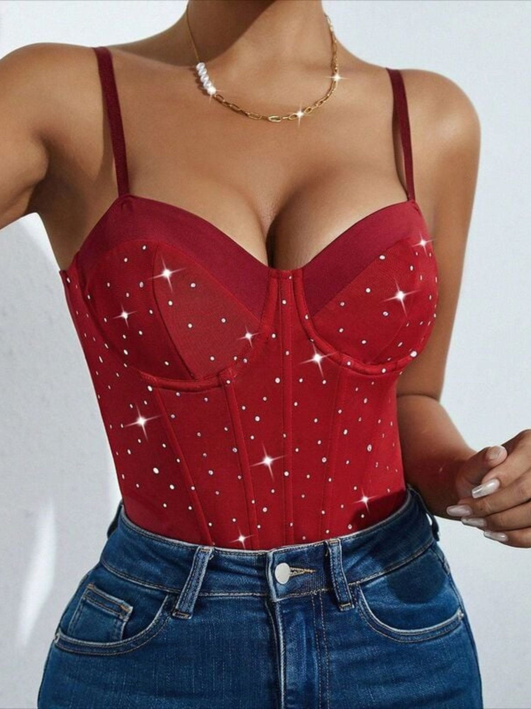 Body Sexy à Paillettes pour Femme, Vêtement de Forme Respirant et Quotidien