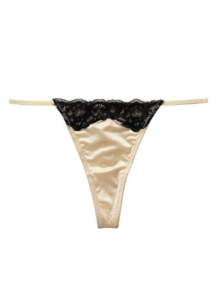 Culotte Sexy Charmante en Dentelle de Rêve en Polyester Respirant
