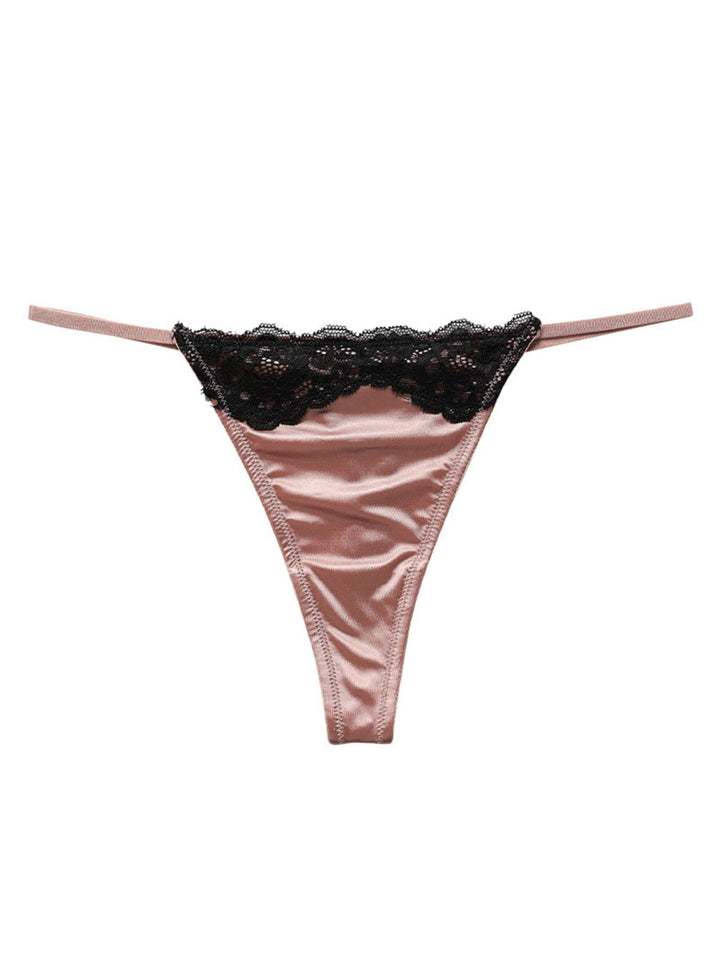 Culotte Sexy Charmante en Dentelle de Rêve en Polyester Respirant