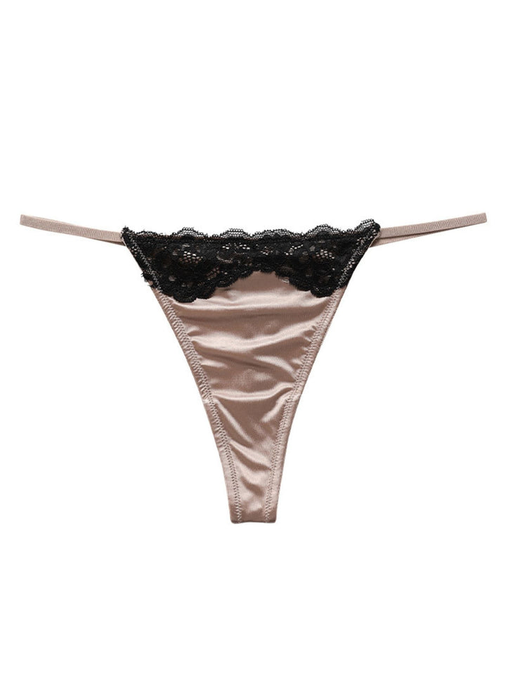 Culotte Sexy Charmante en Dentelle de Rêve en Polyester Respirant