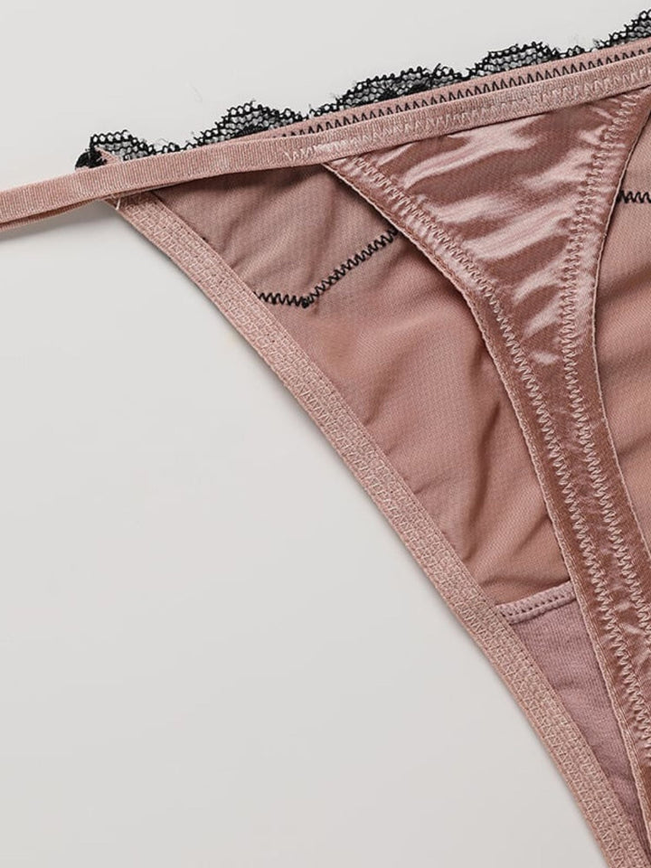 Culotte Sexy Charmante en Dentelle de Rêve en Polyester Respirant