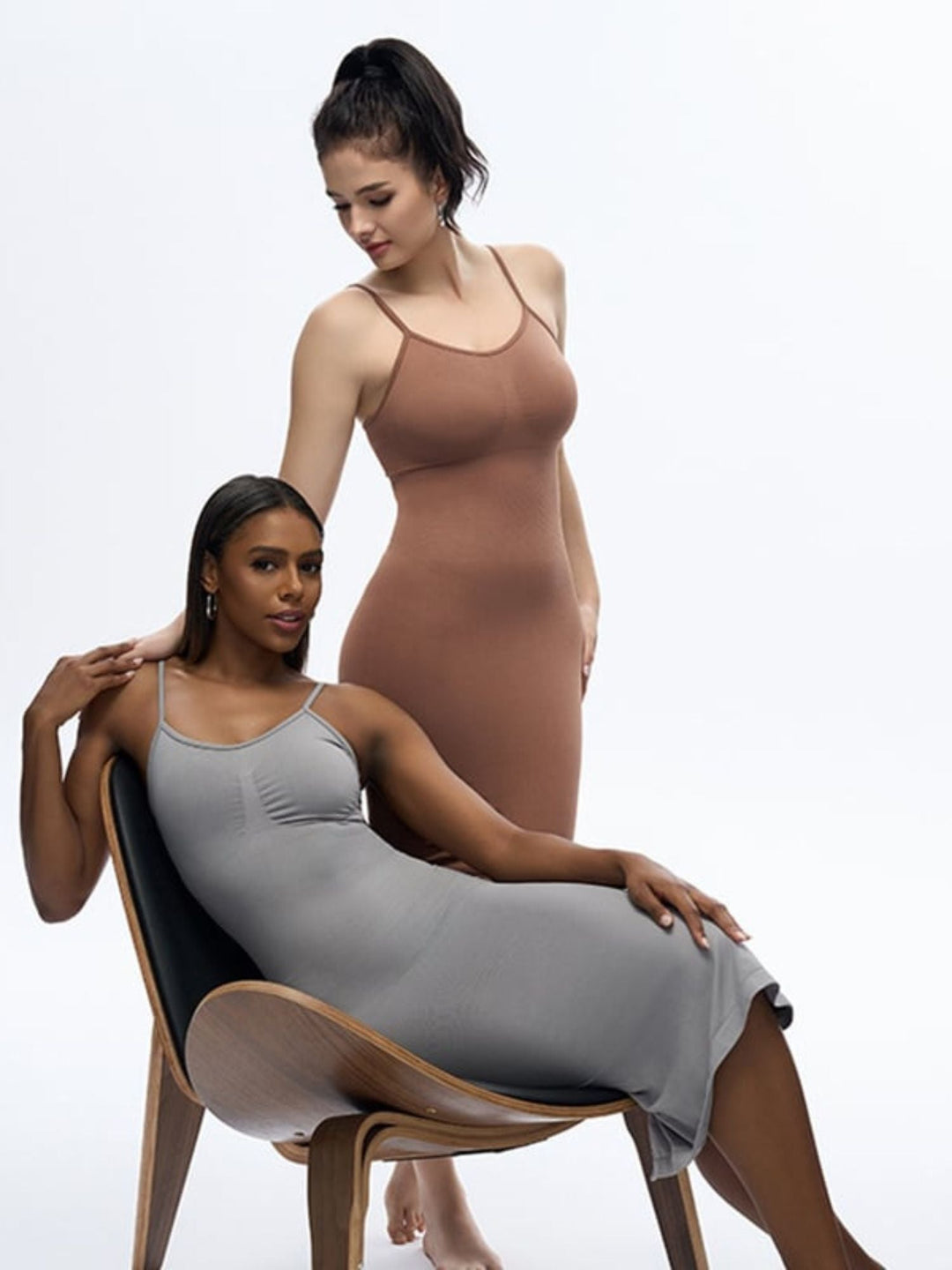 Bustier Long en Polyester Sans Manches pour Femme, Charmant et Classique