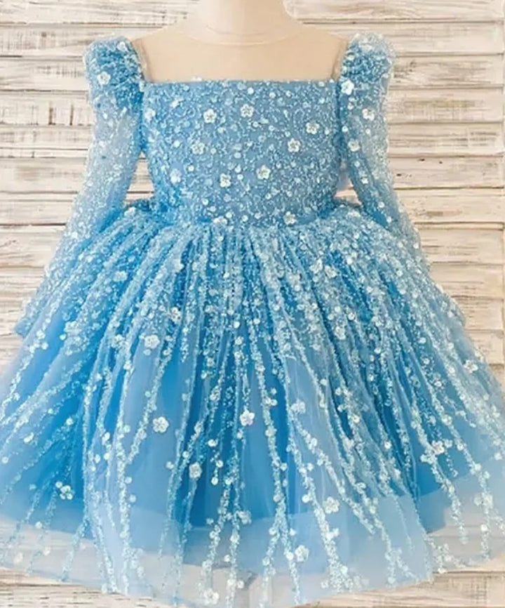 Robe de Bal/Princesse en Tulle Longueur Genou pour Fille