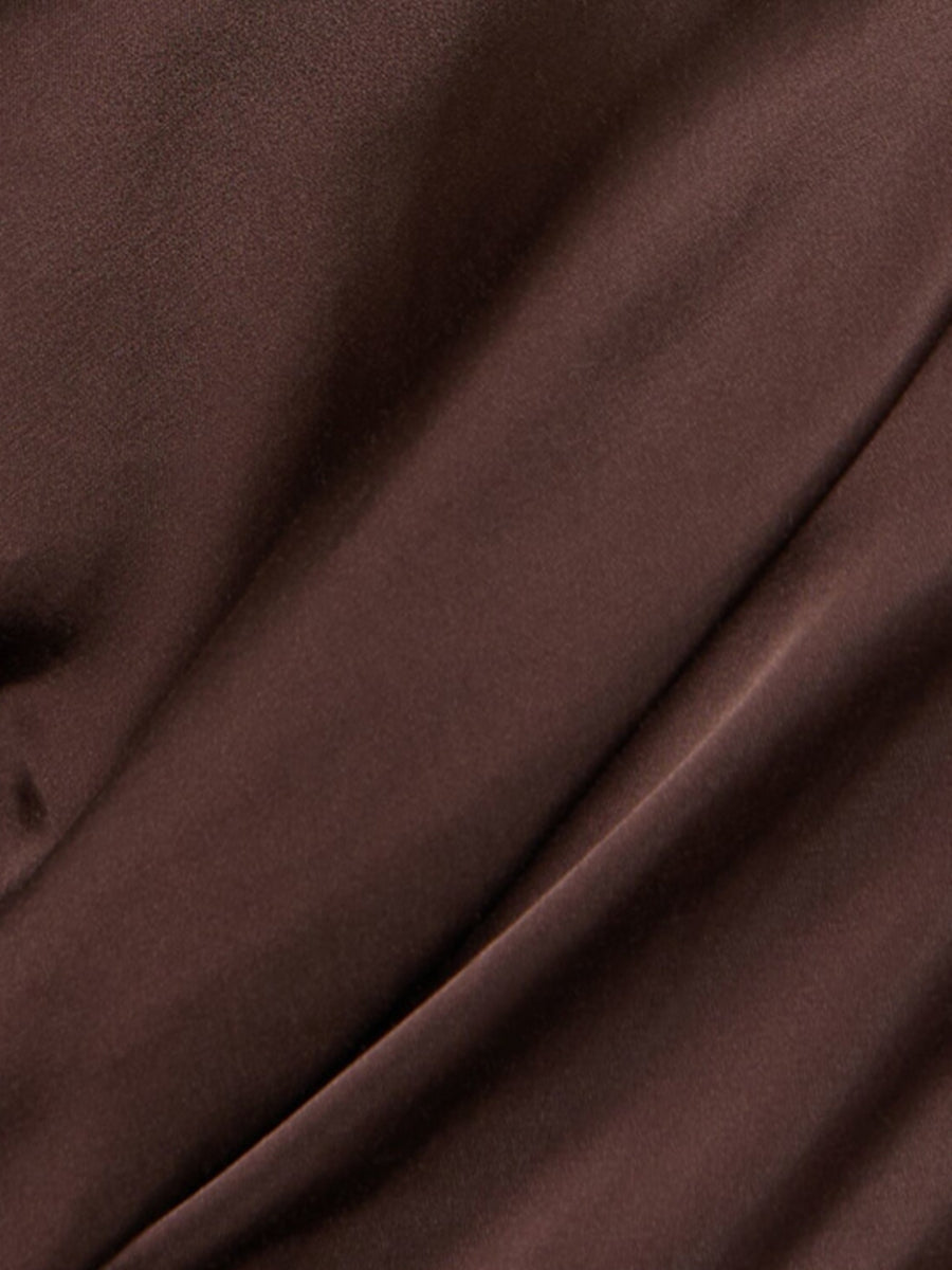 Gaine/Colonne Une Épaule Sans Manches Wedding Guest Robe avec Ruches & High Split